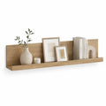 Wandregal Bilderleiste 120 x 15 x 20 cm MDF Eichenoptik rechteckig Eiche Natur